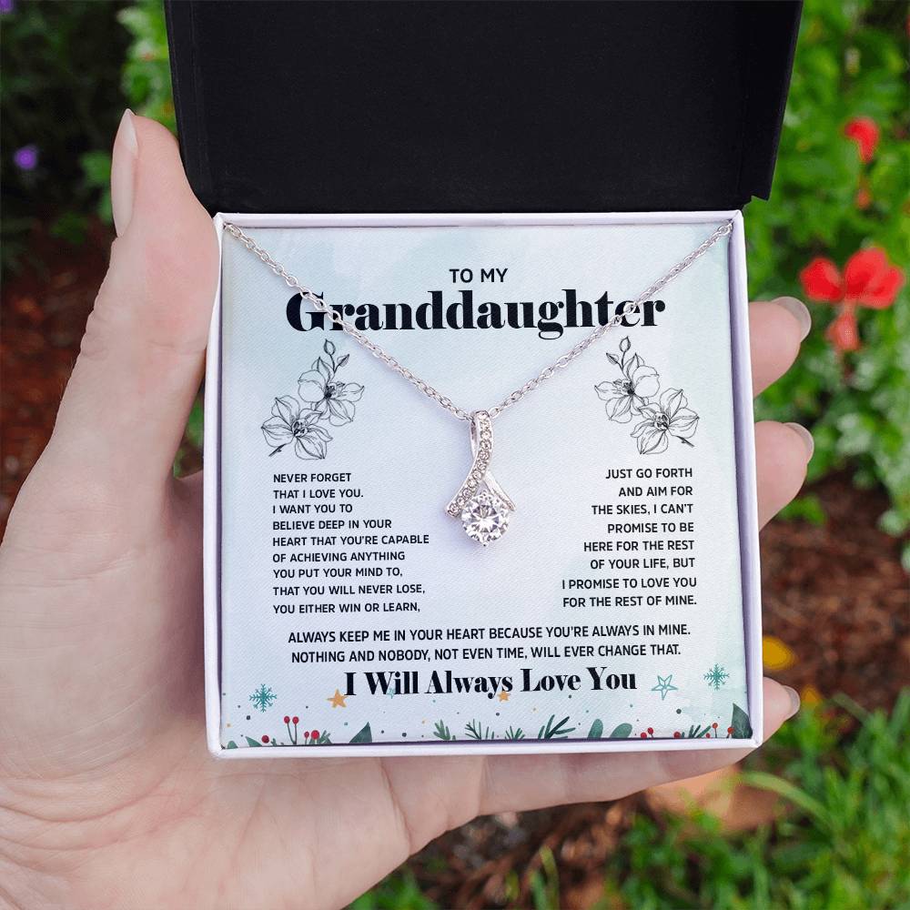 Alluring Beauty Necklace - Personalized Gift for Granddaughter on Special Days