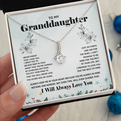 Alluring Beauty Necklace - Personalized Gift for Granddaughter on Special Days