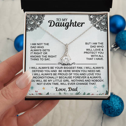 Christmas Gift For Daughter - To My Daughter Alluring Beauty Necklace - From Dad