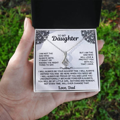 To My Daughter Alluring Beauty Necklace - From Dad - Gift For Daughter