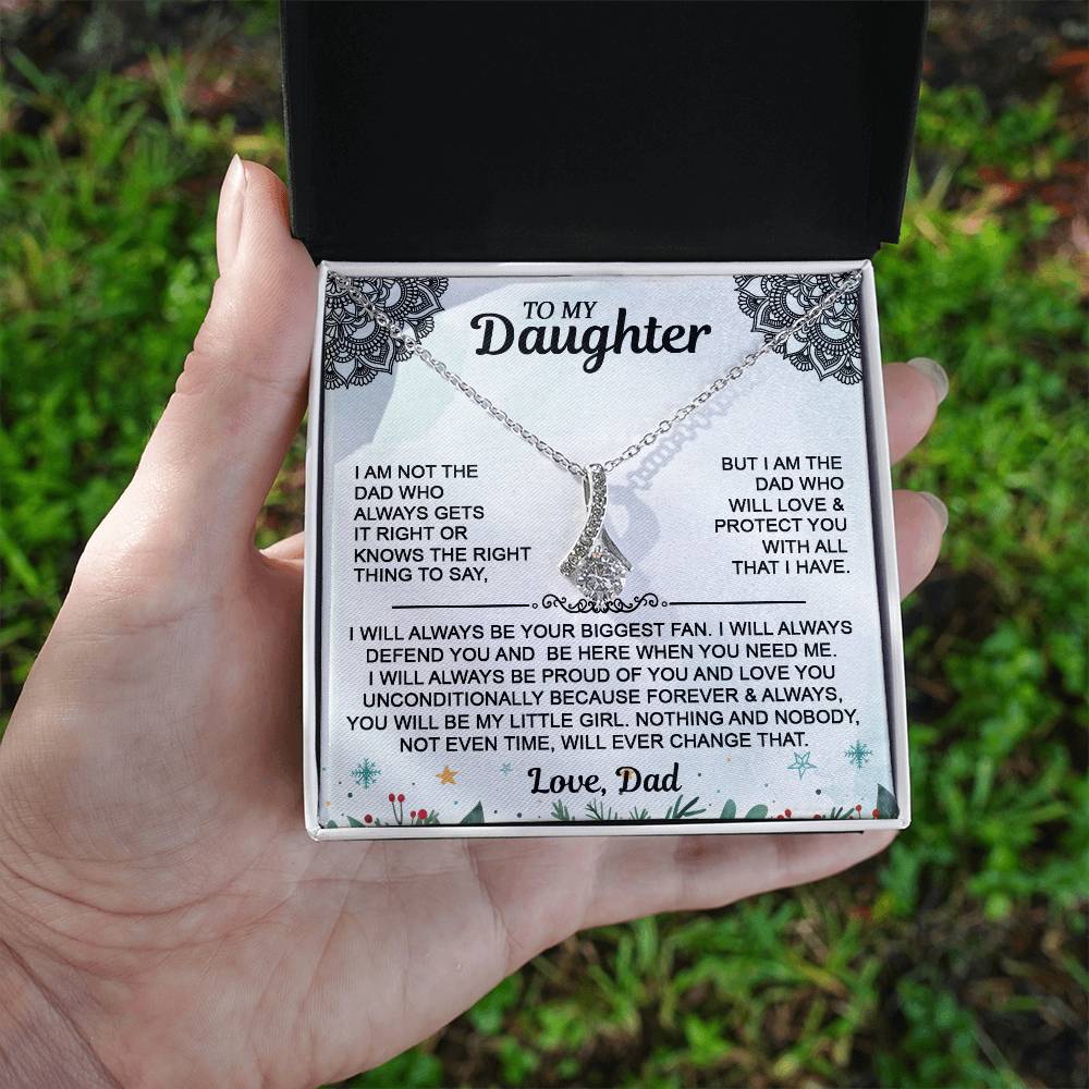 Christmas Gift For Daughter - To My Daughter Alluring Beauty Necklace - From Dad