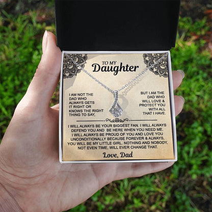 Gift For Daughter From Dad- To My Daughter Alluring Beauty Necklace