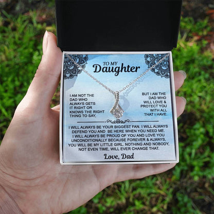 Gift For Daughter - To My Daughter Alluring Beauty Necklace - From Dad