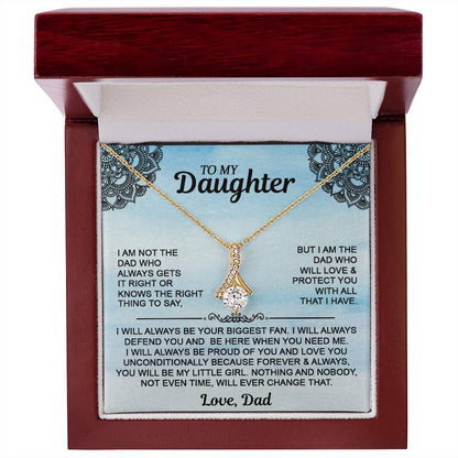 Gift For Daughter - To My Daughter Alluring Beauty Necklace - From Dad