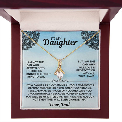 Gift For Daughter - To My Daughter Alluring Beauty Necklace - From Dad