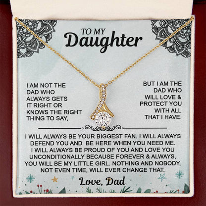 Christmas Gift For Daughter - To My Daughter Alluring Beauty Necklace - From Dad