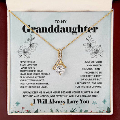 Alluring Beauty Necklace - Personalized Gift for Granddaughter on Special Days