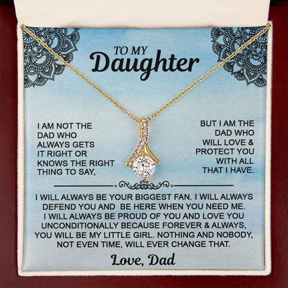 Gift For Daughter - To My Daughter Alluring Beauty Necklace - From Dad