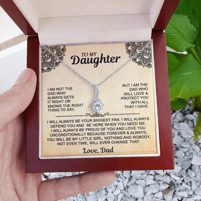 Gift For Daughter From Dad- To My Daughter Alluring Beauty Necklace