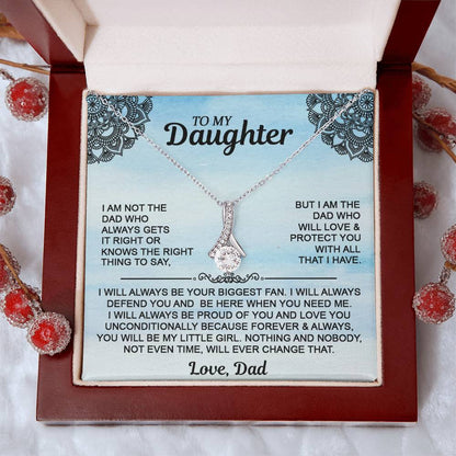 Gift For Daughter - To My Daughter Alluring Beauty Necklace - From Dad