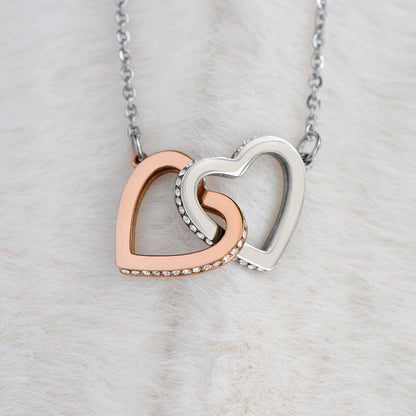 Christmas Gift for Daughter - Lion Interlocking Hearts Necklace from Dad