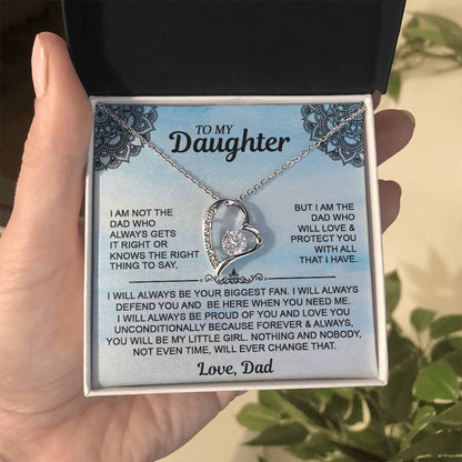 Daughter Necklace From Dad - Gift Idea For Daughter