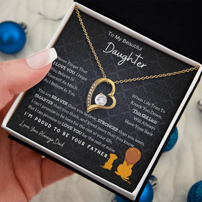 Lion Daughter Necklace - Meaningful Gift For Daughter From Dad