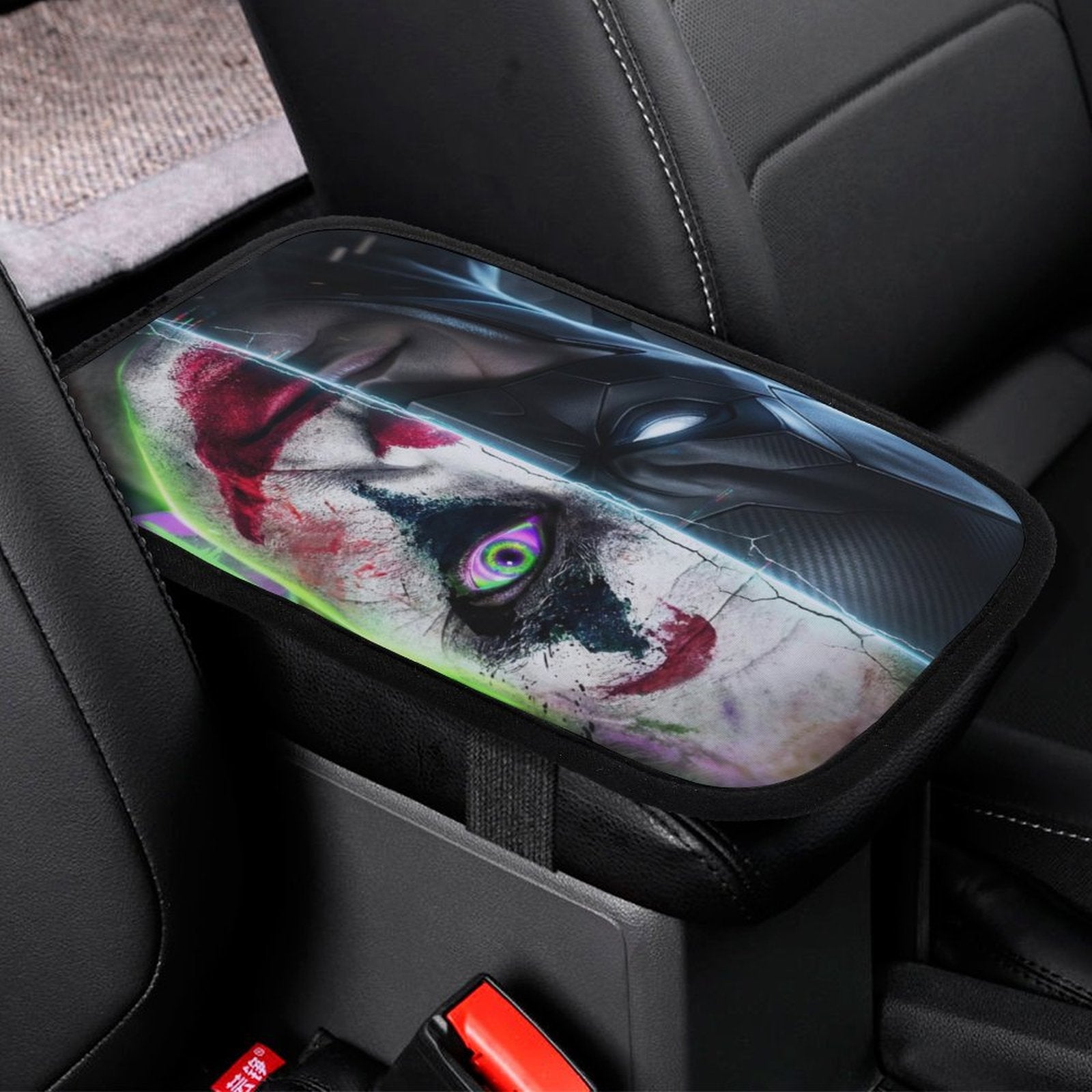 Batman and Joker Car Armrest Cover-PersonalizedFury
