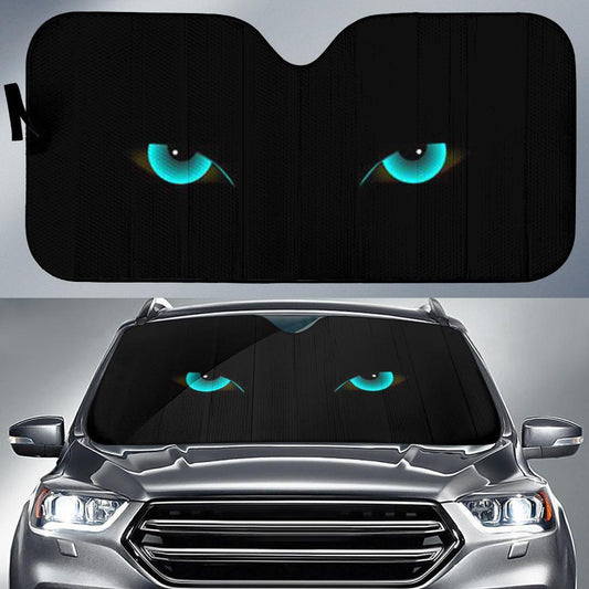 Cat Green Eyes Auto Sun Shades Windshield Accessories Decor Gift