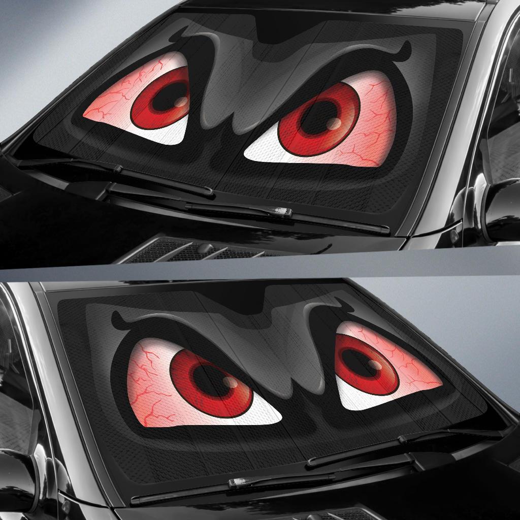 Angry Funny Car Auto Sun Shade