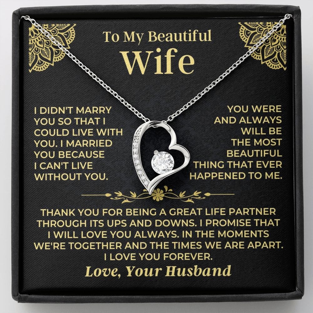 To My Beautiful Wife - Forever Love Gift Set - SS526 - Birthday Gift idea From Grandparents