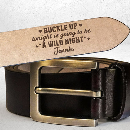 Wild Night - Personalized Engraved Leather Belt