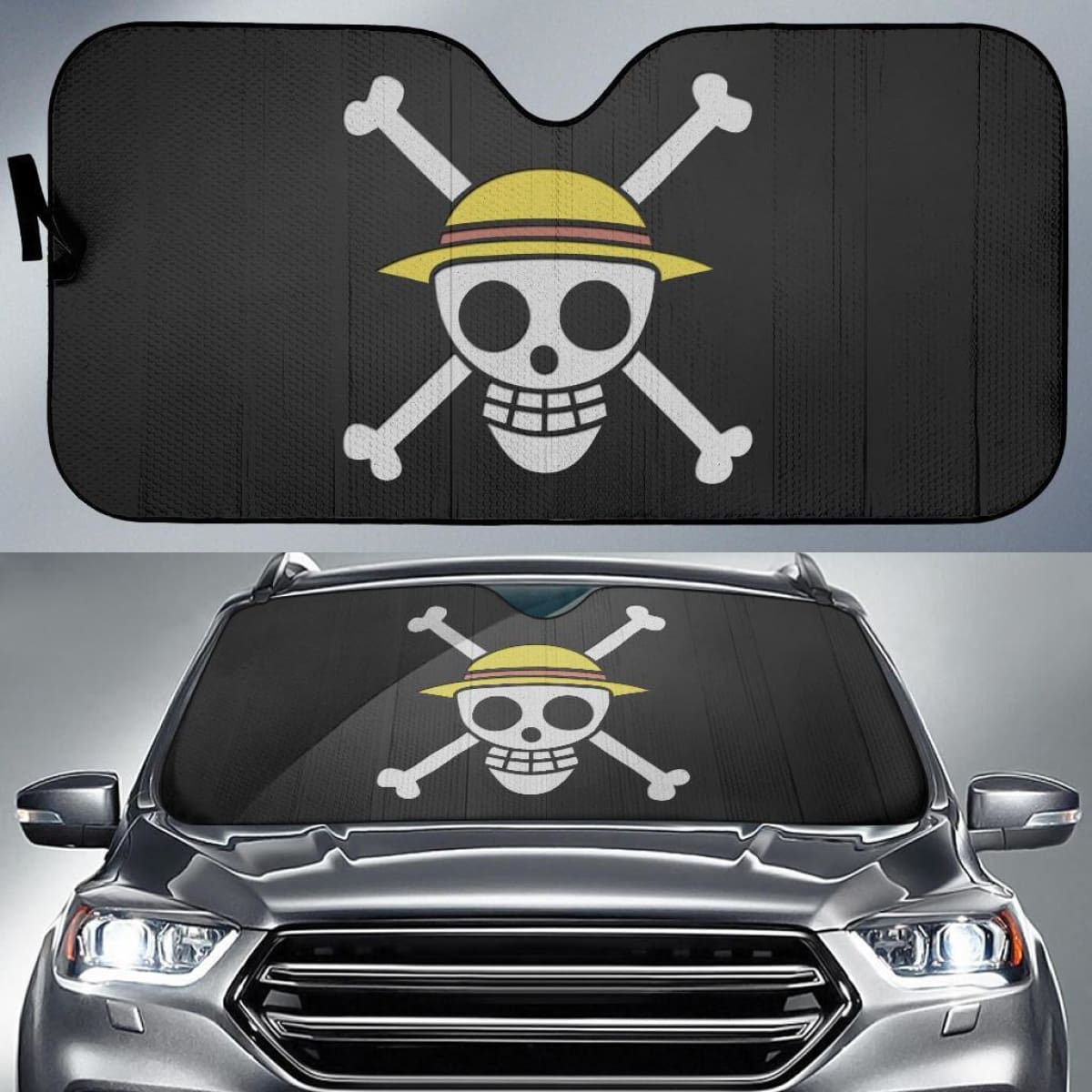 One Piece Logo Car Sun Shade Universal Fit 225311