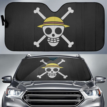 One Piece Logo Car Sun Shade Universal Fit 225311