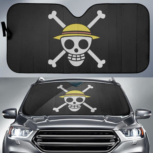 One Piece Logo Car Sun Shade Universal Fit 225311