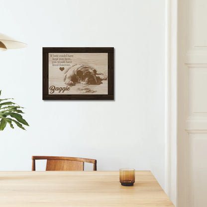 If Love Could Have Kept You – Custom Dog Memorial Canvas
