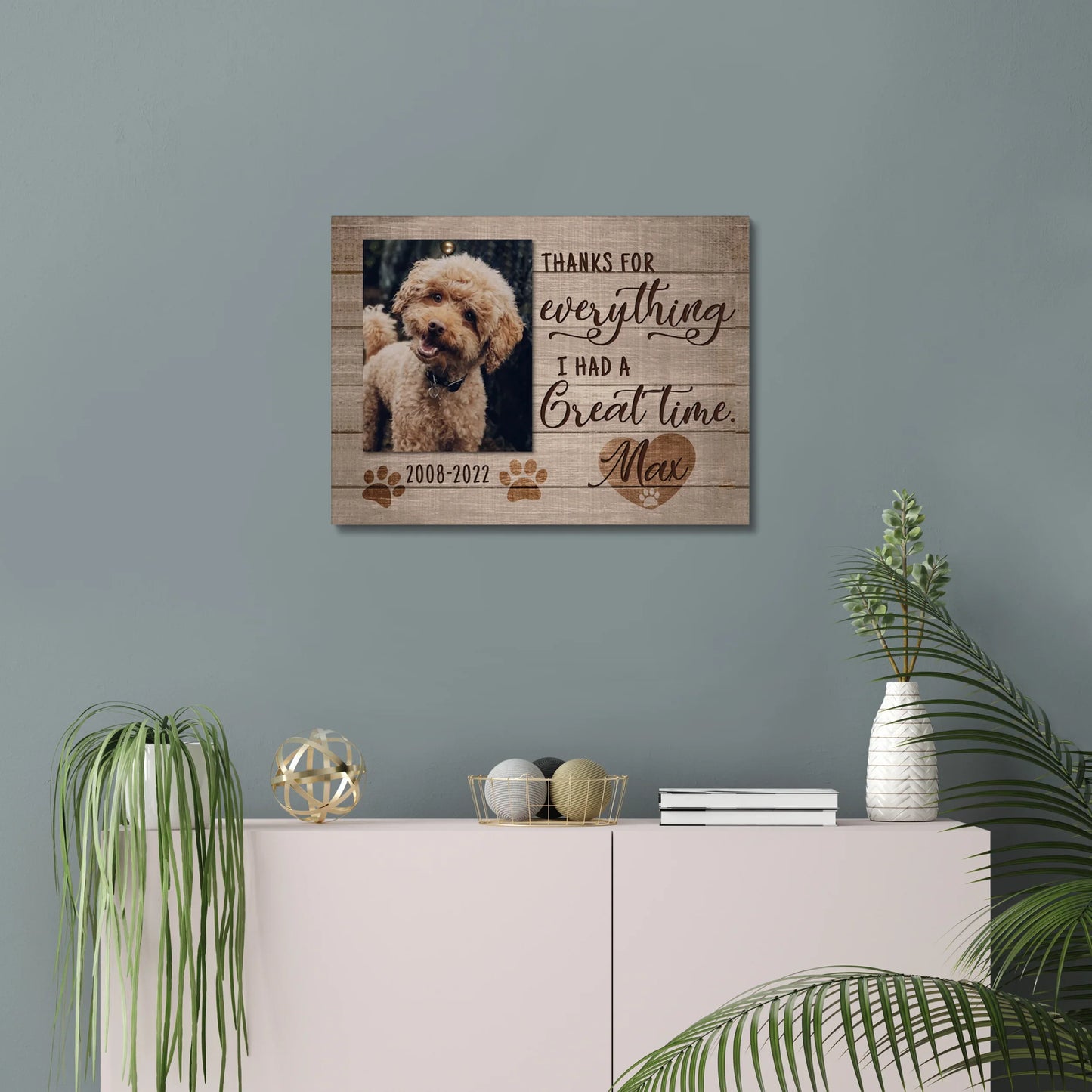 Thanks for Everything – Personalized Dog Loss Memorial Gift