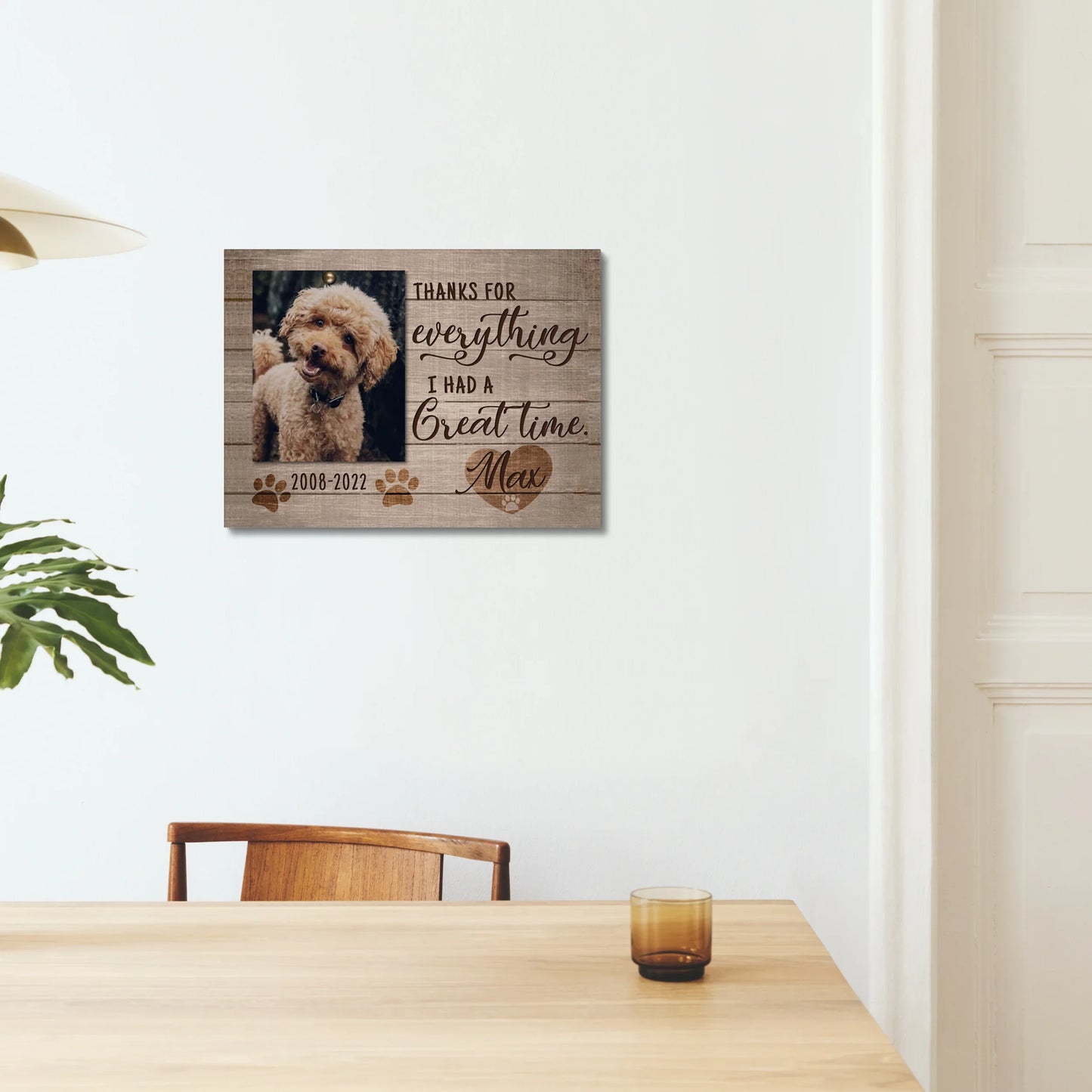 Thanks for Everything – Personalized Dog Loss Memorial Gift