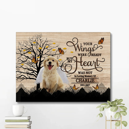 Pet Memorial Canvas – In Loving Memory of Dog Loss Gift