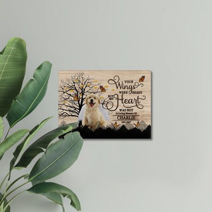 Pet Memorial Canvas – In Loving Memory of Dog Loss Gift