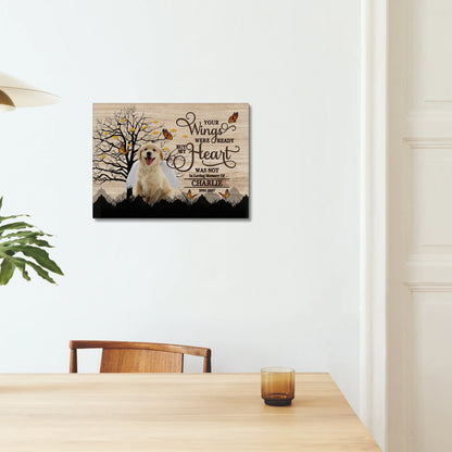 Pet Memorial Canvas – In Loving Memory of Dog Loss Gift