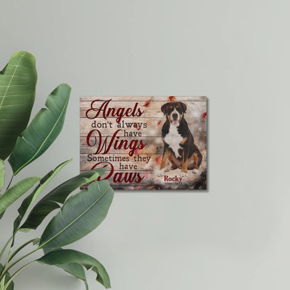Gift for Dog Loss – Personalized Pet Memorial Canvas for Dog Lovers