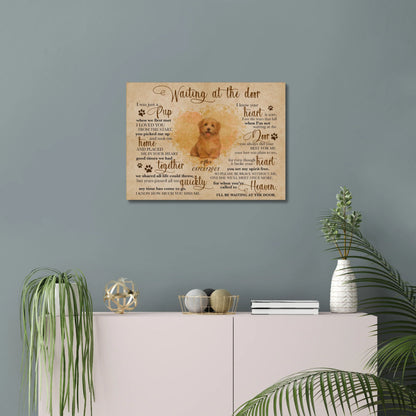Personalized Pet Memorial Gift – Waiting at the Door Canvas