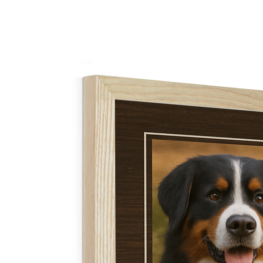 Personalized Dog Memorial Gift – Custom Photo Canvas & Framed Poster