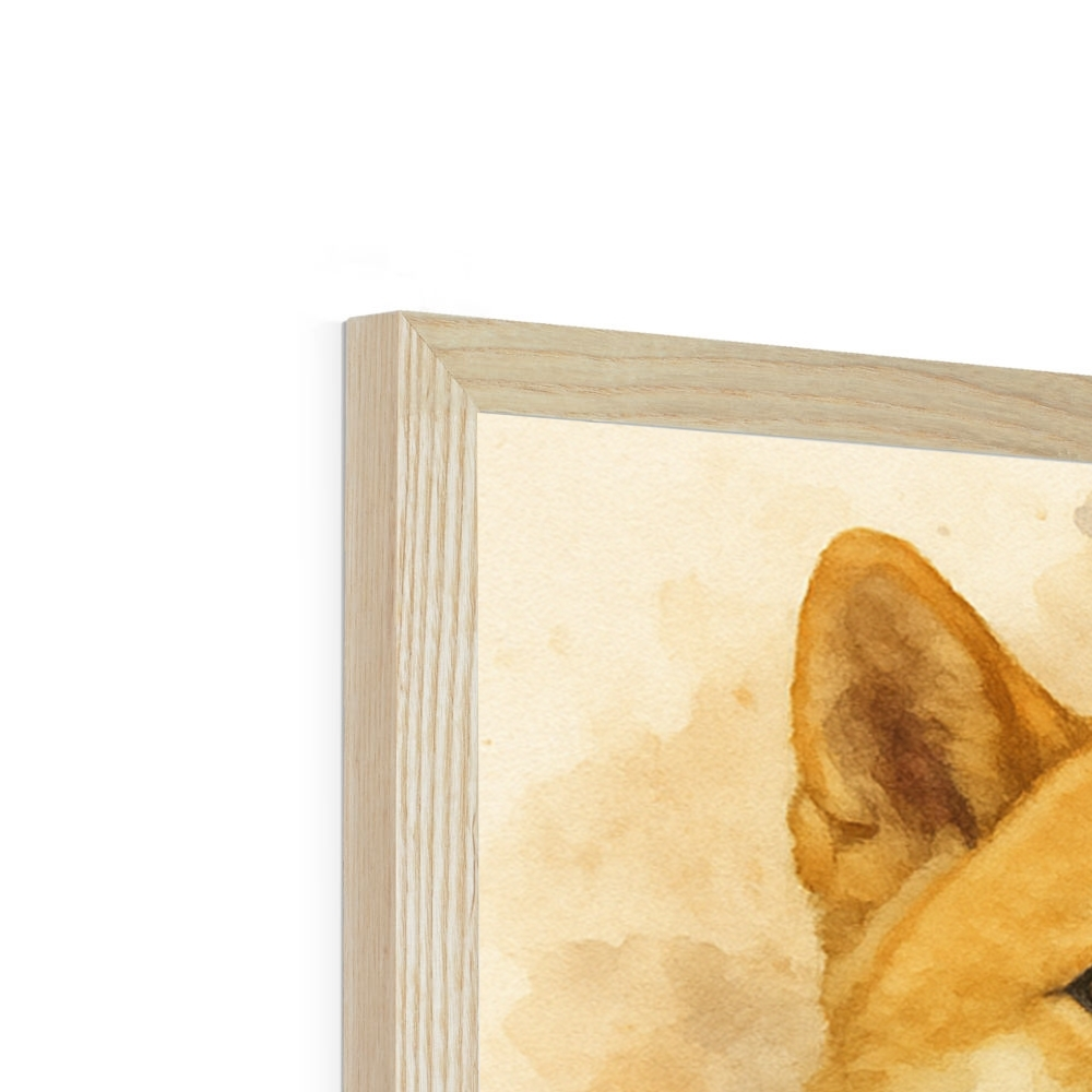Custom Watercolor Pet Memorial Portrait – Forever Loved Canvas & Poster