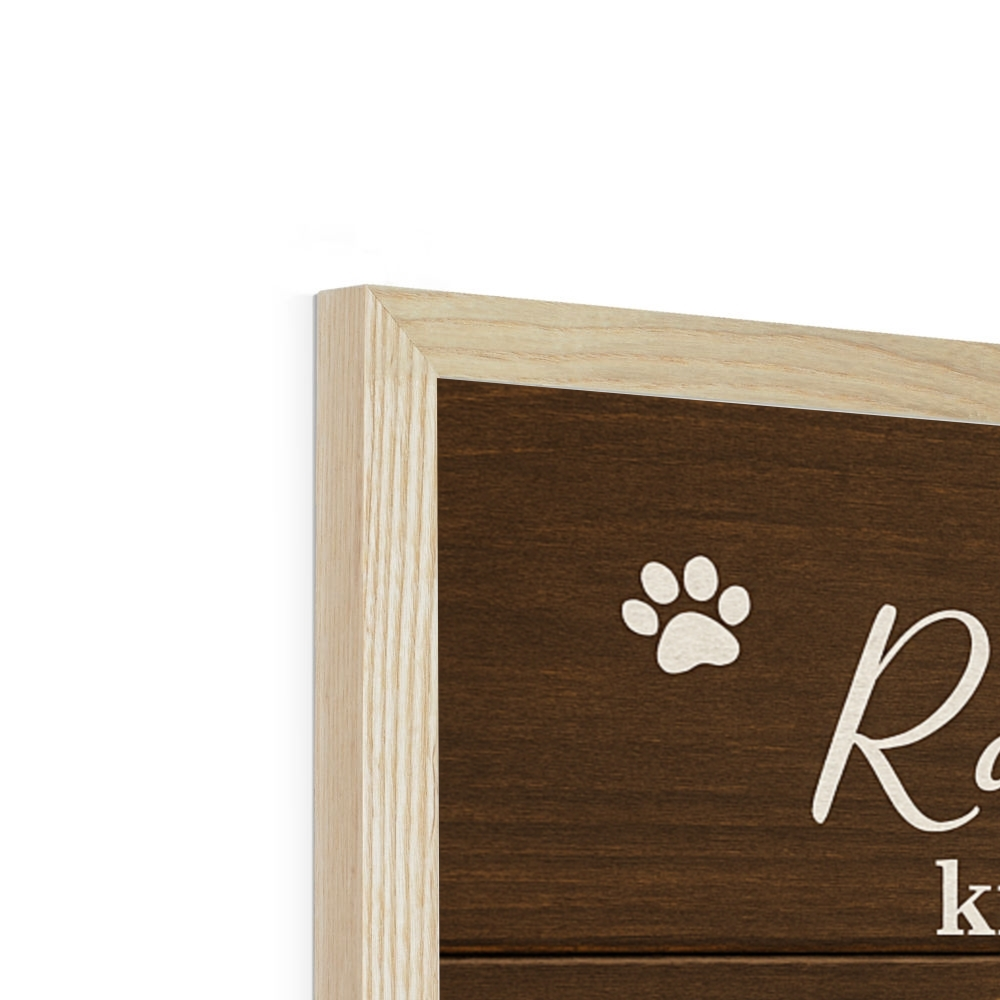 Rainbow Bridge Dog Memorial Gift – Personalized Pet Loss Wall Art