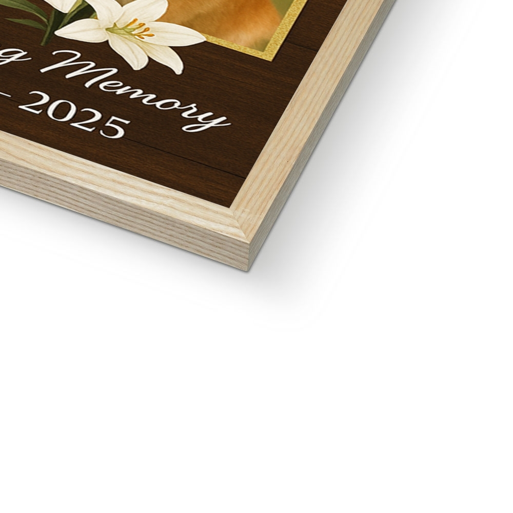 Pet Memorial Wall Art – Custom Photo & Name, In Loving Memory Gift
