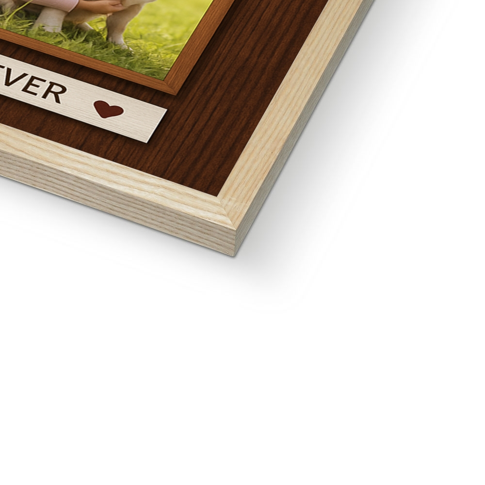 Personalized Dog Memorial Photo Collage – If Love Alone Quote