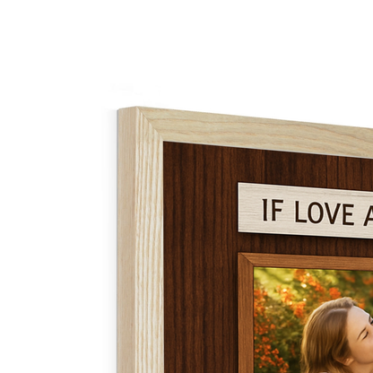 Personalized Dog Memorial Photo Collage – If Love Alone Quote