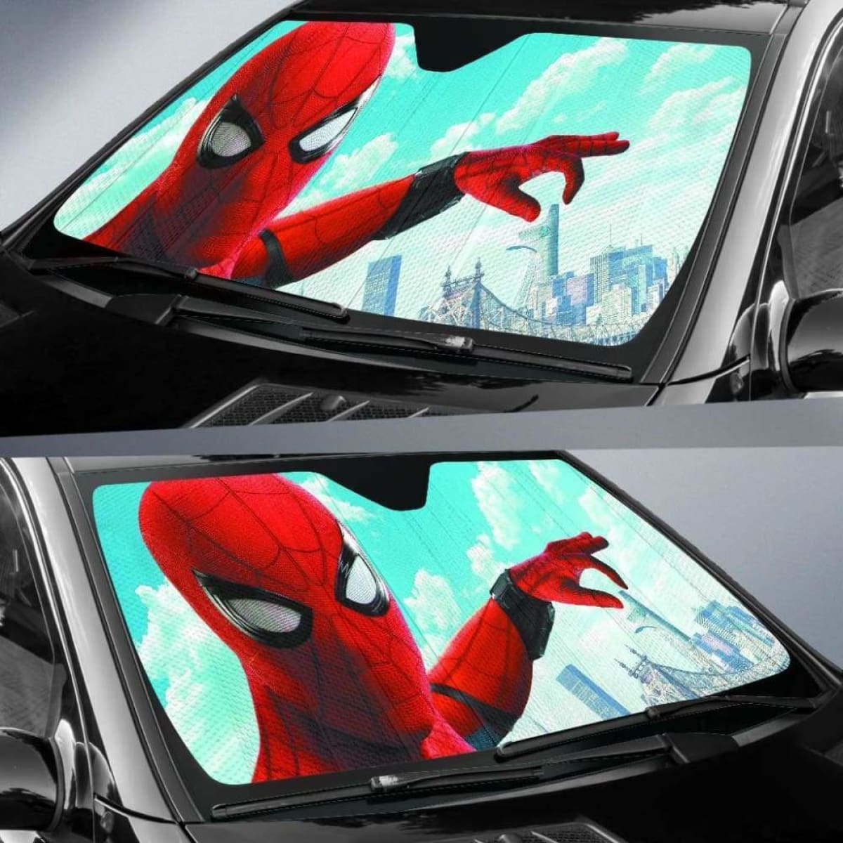 Spider man car sun shades 918b Universal Fit