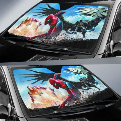 Spider man iron man car sun shades 918b Universal Fit