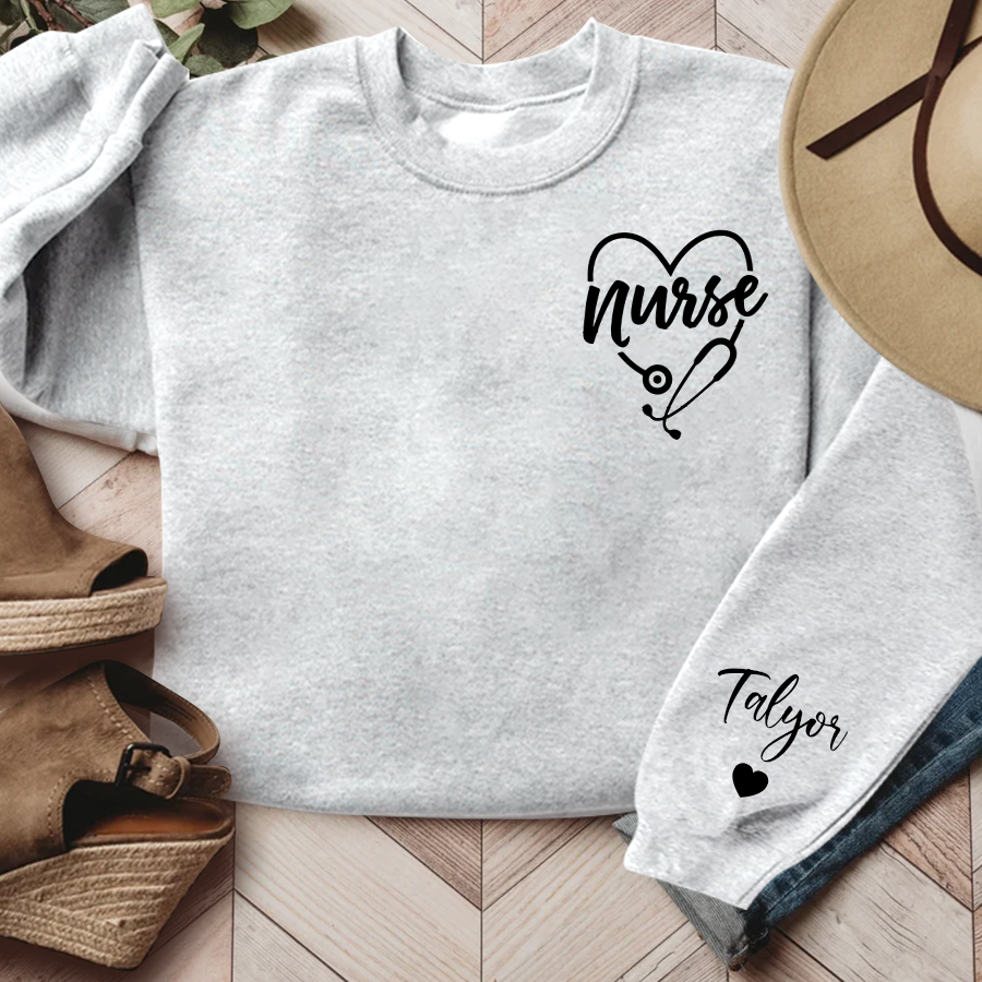 Personalized Nurse Custom Name CL01 Sweatshirt