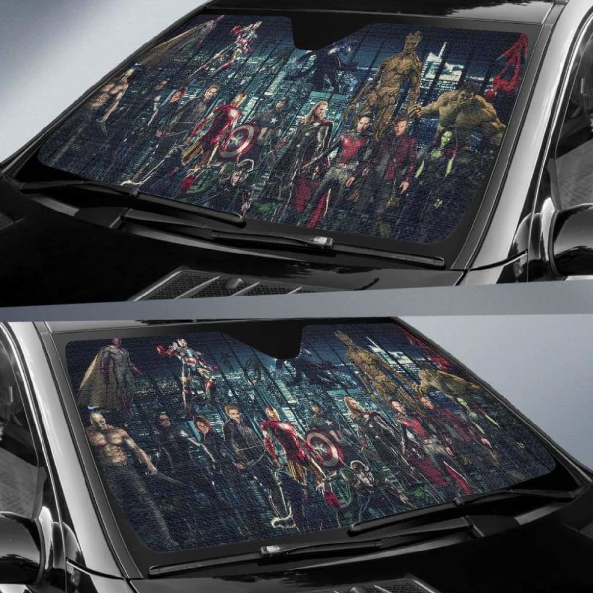 Team Avengers Car Sun Shades Marvel Movie Fan Gift Universal Fit 051012