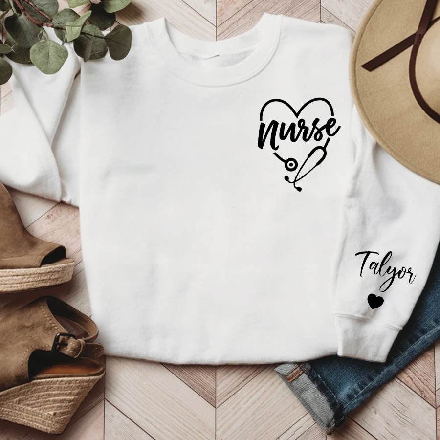 Personalized Nurse Custom Name CL01 Sweatshirt