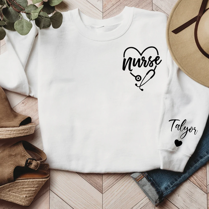 Personalized Nurse Custom Name CL01 Sweatshirt