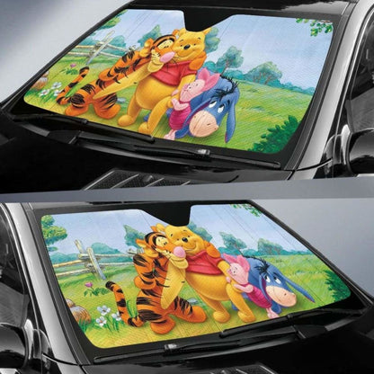 Winne The Pooh Car Auto Sun Shades Universal Fit 051312